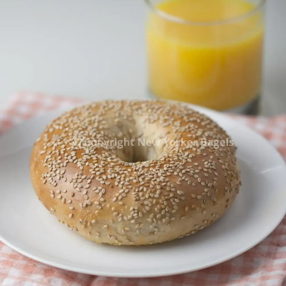 New York Bagels Sesame Bagels - Fresh Large Bagels - Kosher Certified, Vegan