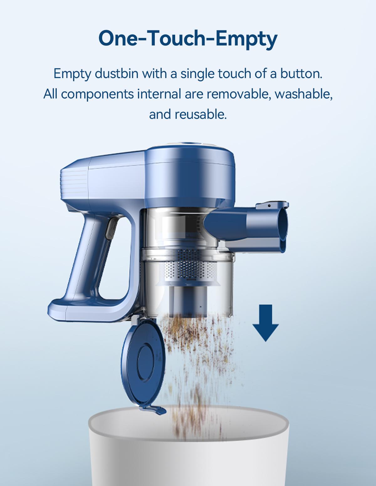 N3S Cordless Vacuum, Electric Floor Sweeper, Lightweight Powerful Suction Stick Canister Vacuum For Home Hardwood Floor Pet Hair Carpet Household