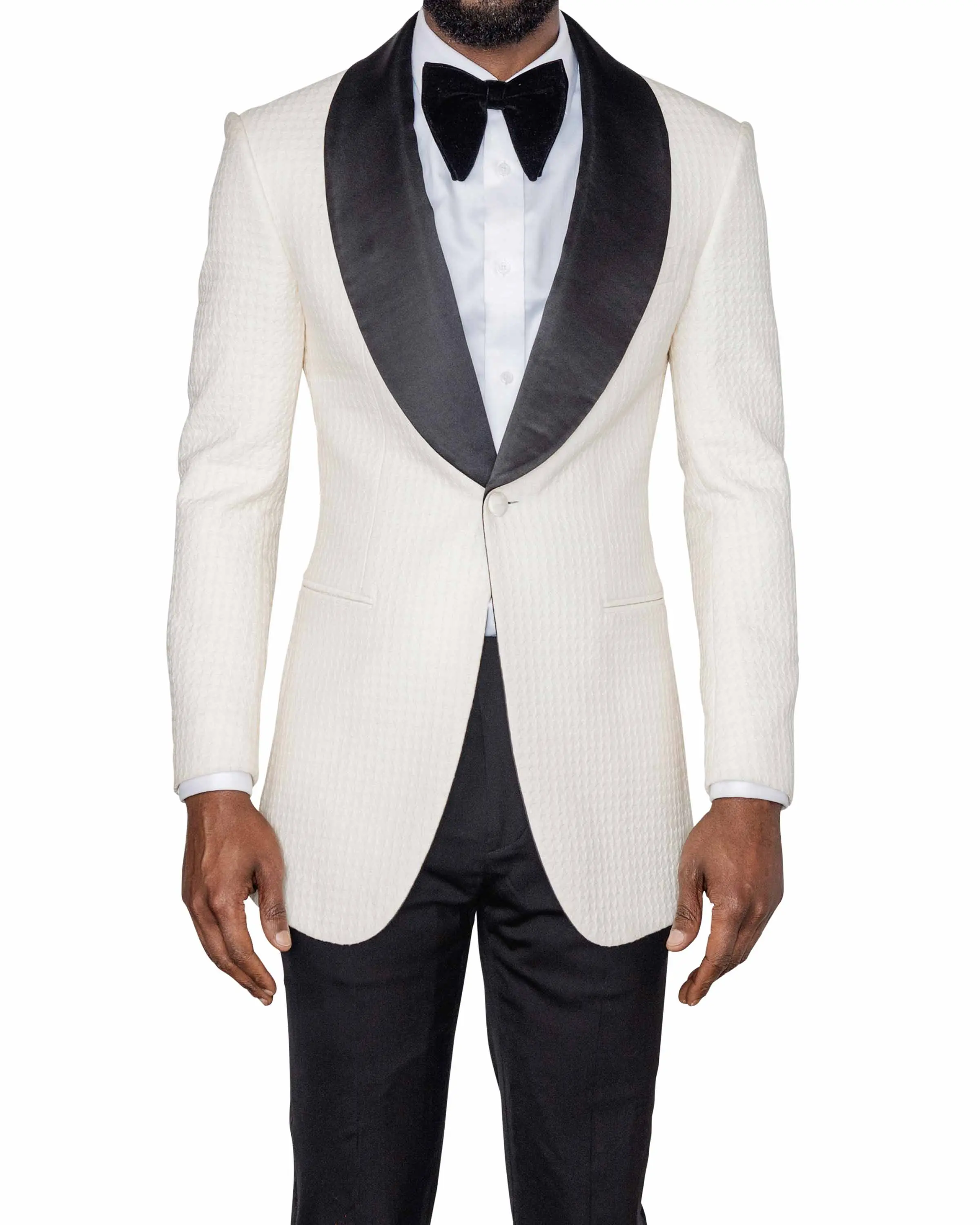 Alonzo Cream Jacquard Tuxedo