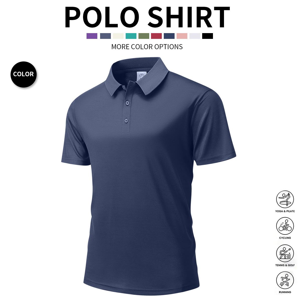 Men's 3-Pack Short-Sleeve Polo Shirt, Casual Summer Golf & Weekend Wear, Breathable Knit Fabric, Regular Fit, Casual Apparel, Activewear Athletic Sports Clothing