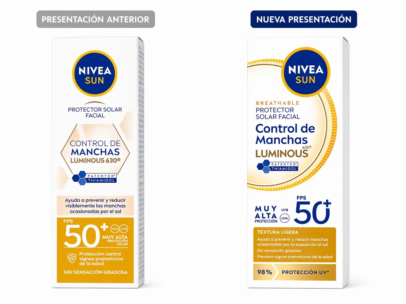 NIVEA Facial Sunscreen Lotion - Sunblock SPF 50+ with Luminous 630, Spot Control, Dark Spot Correction, UV Shield & UV Sun Blocking (WHITE GOLD)