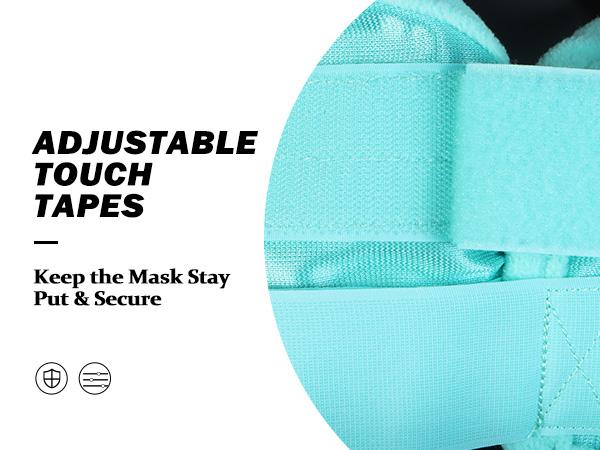 Harrison Howard Pro Luminous Fine Mesh UV-Proof Fleece Padding Colorful Full Size with Large Eye Space Half Face Fleece Mask