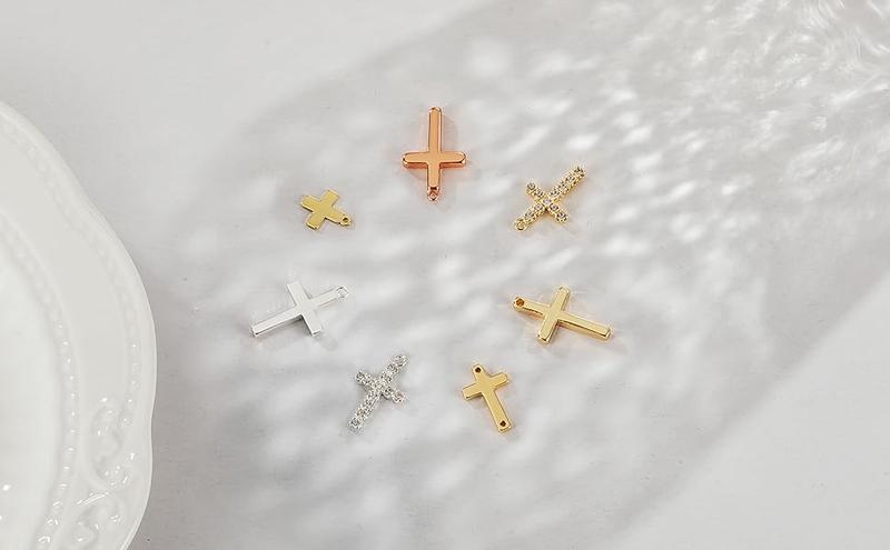 Tewiky Simple Cross Pendant Choker Necklace Dainty Tiny Cross for Women Girls Valentineday Gift All-match Exquisite Jewelry Adjustable Chain