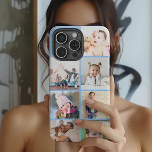 Personalized Custom Picture Collage Phone Case, Magsafe Tough Phone Case, Photo Collage Iphone 16, 15, 14, 13, Protective Phone Accessory