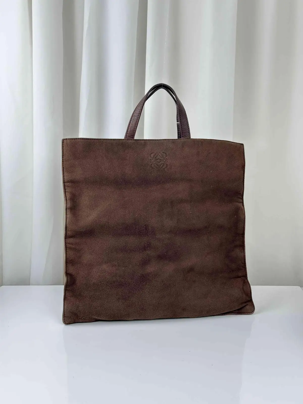Pre-owned Loewe As Shown Shoulder Bags HAND BAG Suede MR13082026C381