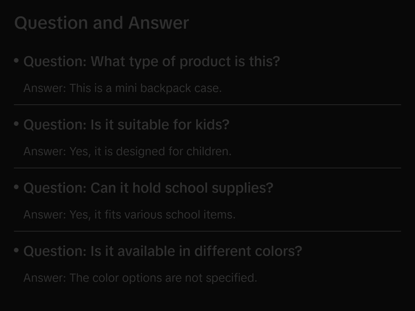 Case with mini backpack