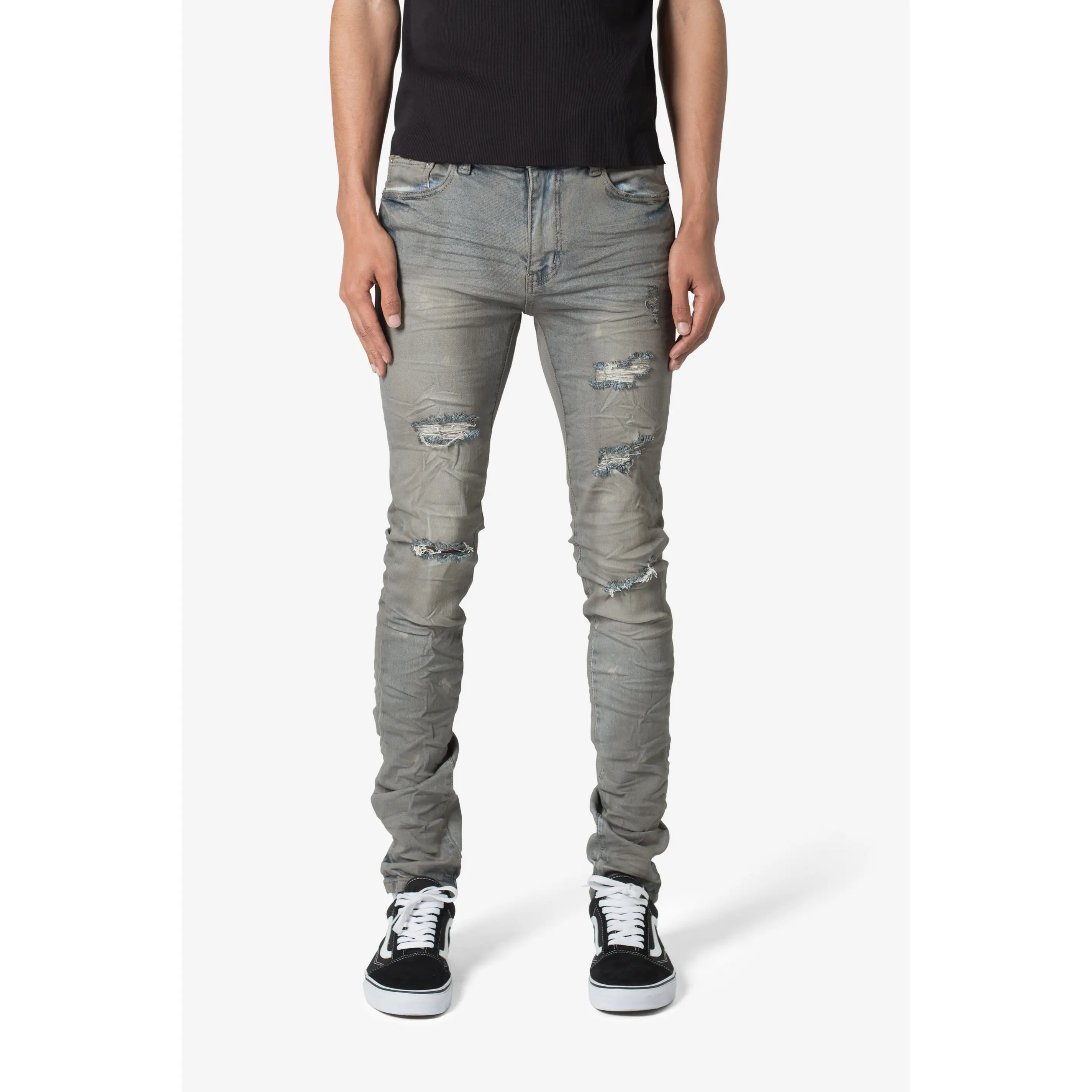 mnml X607 Painted Skinny Denim - Blue