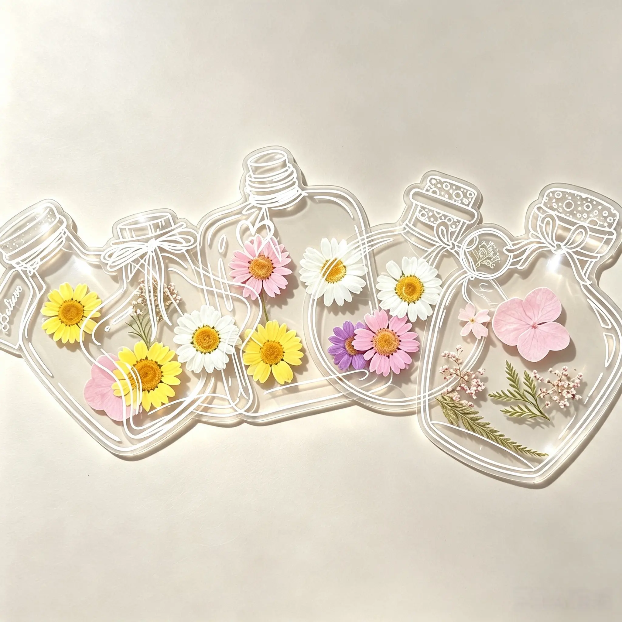 DIY Dried Flower Bookmark Kit, Pressed Flower Bookmark DIY Craft Kit Bottle Bookmark Real Dried Flowers Handmade Gift，Aesthetic Bookmark Plant Specimen Bookmark ，Back to SchoolSuppliesHandmade Craft Supplies for Book Lovers,  DIY Gifts