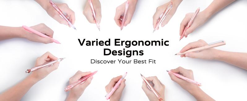 Four Candies 12PCS Pastel Gel Ink Pen Set with Case, Cute Retractable 0.5mm Fine Point 11PCS Black Ink Pens with 1PCS Highlighter, Aesthetic Pens for School, Student Note Taking, Writing, Office Stationery & Supplies, HolidayHaul