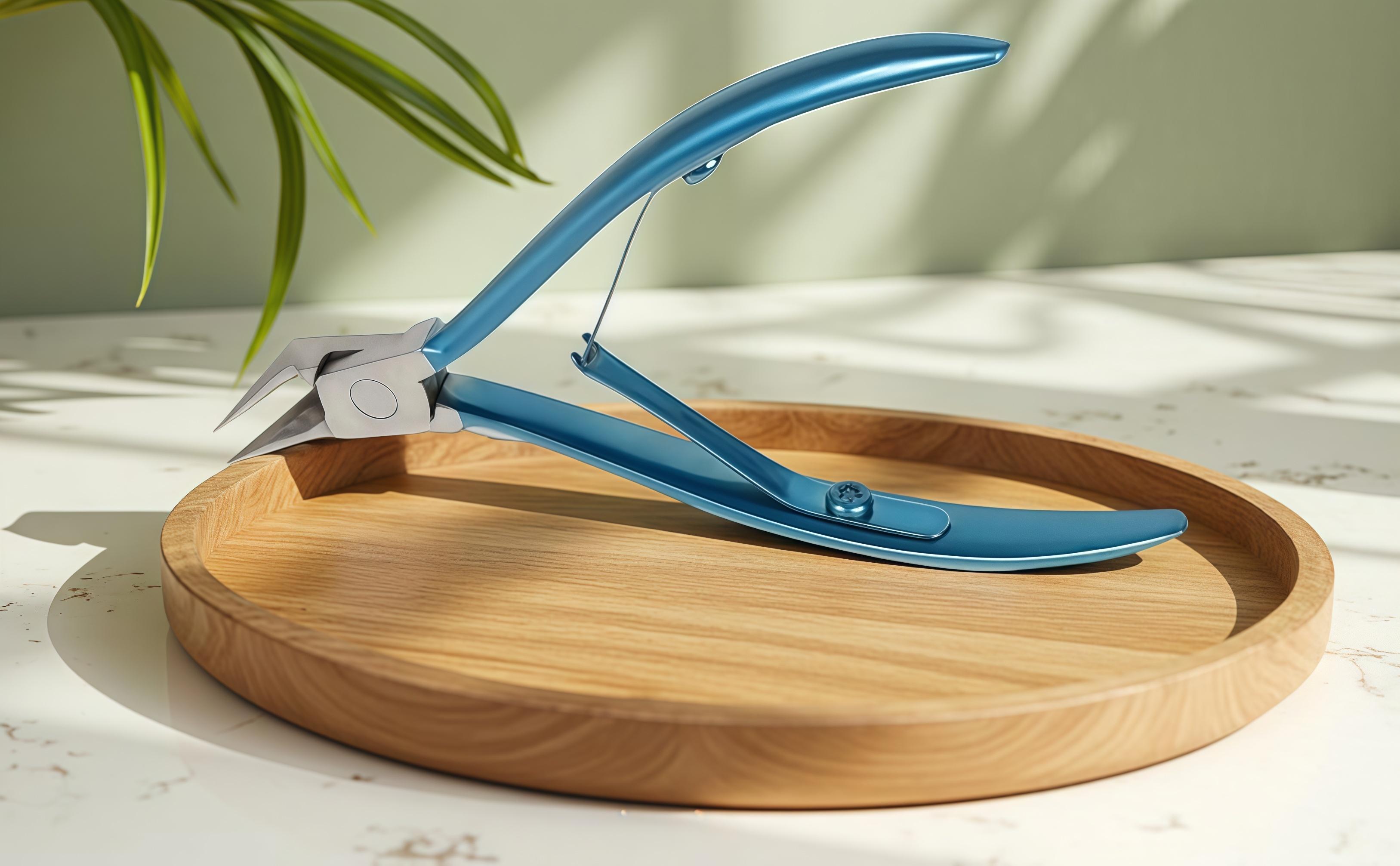 LMMAKE Professional Ingrown Toenail Clippers - 120° Angled Stainless Steel Nail Clippers For Thick/Hard Nails, Double Spring Design, Precise Groove Trimming Tool For Home Pedicure (Blue), Enabling Easy Ingrown Access And Smooth, Split-free Cuts.