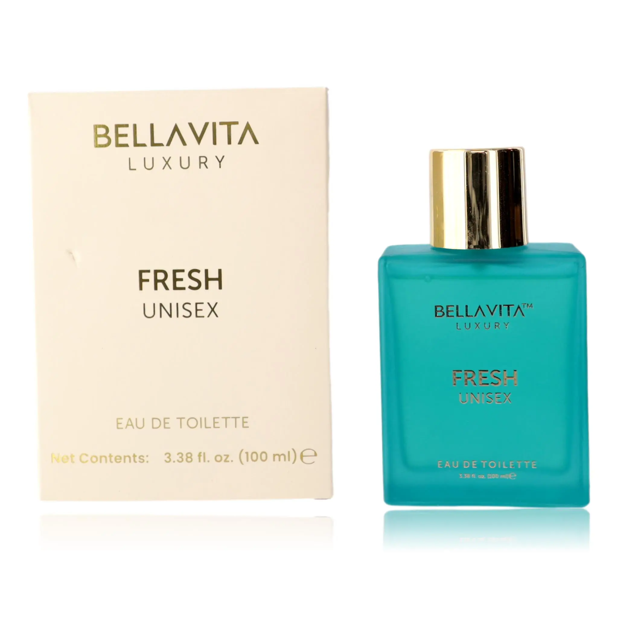 Bellavita Fresh Unisex EDP Spray - 3.3 oz Spray Bottle with Citrus Blend & Patchouli Mix for Unisex Wear