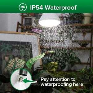 SANSI 24W Equivalent to 250W LED Grow Light Bulb, 3000K+5000K+660nm+730nm Specialty Spectrum, with Samsung LM301B Diodes，IP54 Waterproof Grow Light for Indoor Outdoor Plants