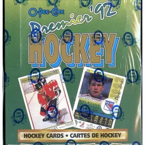 1991-92 1992 O-Pee-Chee Premier 92 Hockey Card Set Wax Pack Box OPeeChee