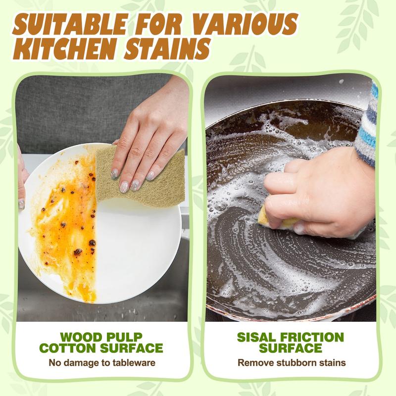 Rantizon Magic Cleaning Sponge 12pcs Scratch-Free Multipurpose Cleaning Scrubber, Eco-Friendly, Kitchen Cleaning Gadgets, Degraded Cotton Surface