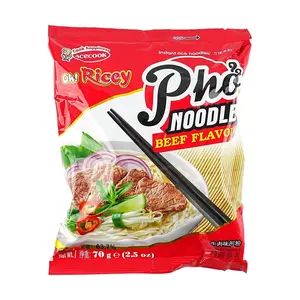 Acecook Oh! Ricey Pho Beef Flavor Instant Rice Noodles 70g - Authentic Vietnamese Pho Soup