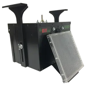 Elusive Wildlife Premium 12 Volt Feeder Control Box with The Timer and Attached Solar Panel