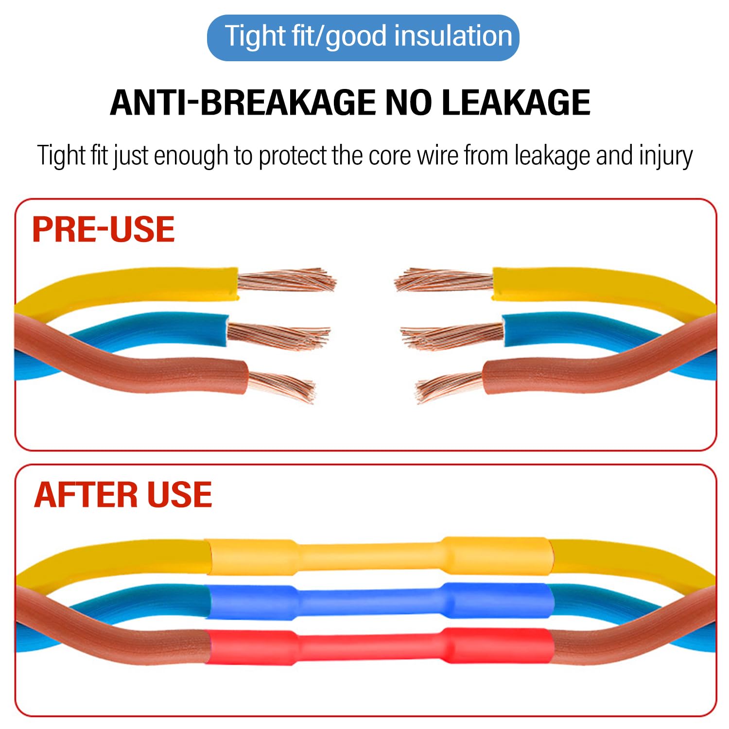 Heat Shrink Tubing Kit - 530 Pcs 2:1 Ratio Waterproof Insulation Sleeves with Storage Case Colored Adhesive Lined Tubes for Home Repairs Electronics DIY Projects Heat Shrink Tubing Kit - 530 Pcs 2:1 Ratio Waterproof Insulation Sleeves with Storage Case Colored Adhesive Lined Tubes for Home Repairs Electronics DIY Projects