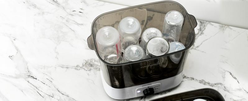 GROWNSY Bottle Sterilizer and Dryer, Electric Steam Baby Bottle Sterilizer, Bottle Sanitizer for Baby Bottles & Pacifiers, Breast Pump Parts GROWNSY Bottle Sterilizer and Dryer, Electric Steam Baby Bottle Sterilizer, Bottle Sanitizer for Baby Bottles & Pacifiers, Breast Pump Parts