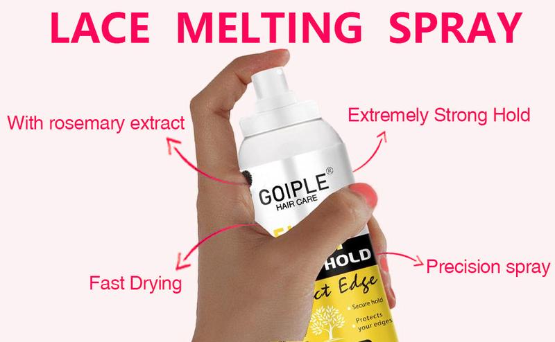 Lace Melting Spray Wig Lace Glue for Lace Front Wigs, Extra Hold Front Glue Adhesive Hair Replacement Adhesive Tools