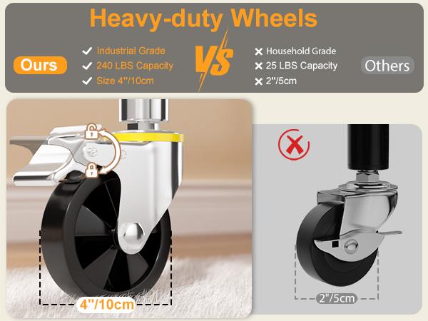 Double-Layer Large-Capacity Rolling Clothes Rack! Holds 50+ Garments, With Shoe Storage Shelf, Effortless Mobility on Swivel Wheels, Home Balcony Drying Rack