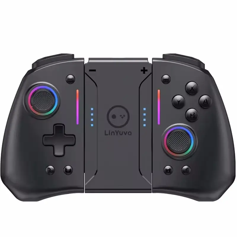Wireless Bluetooth Control For Nintendo Switch & OLED & Lite Gamepad Controller Gaming Command Mando Game Pad Accessories Hall effect joystick RGB light macro six axis motion Handheld Controller Kit Wireless Game Controllers
