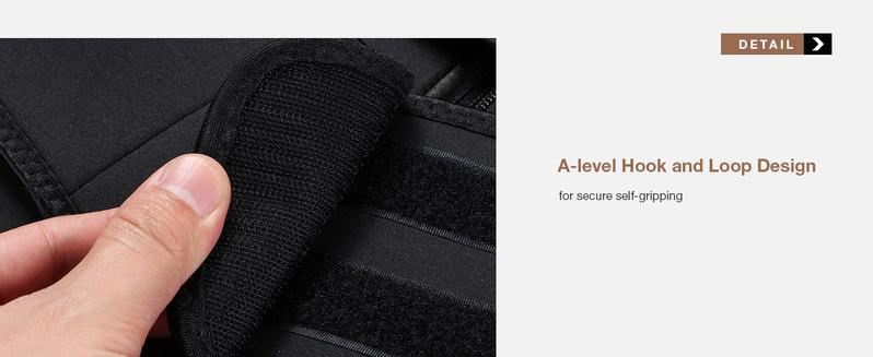 FeelinGirl Women Long Torso Sauna Workout Double Belts Neoprene Sports Waist Belt Corset Waist Cincher Zipper Trimmer Womenswear