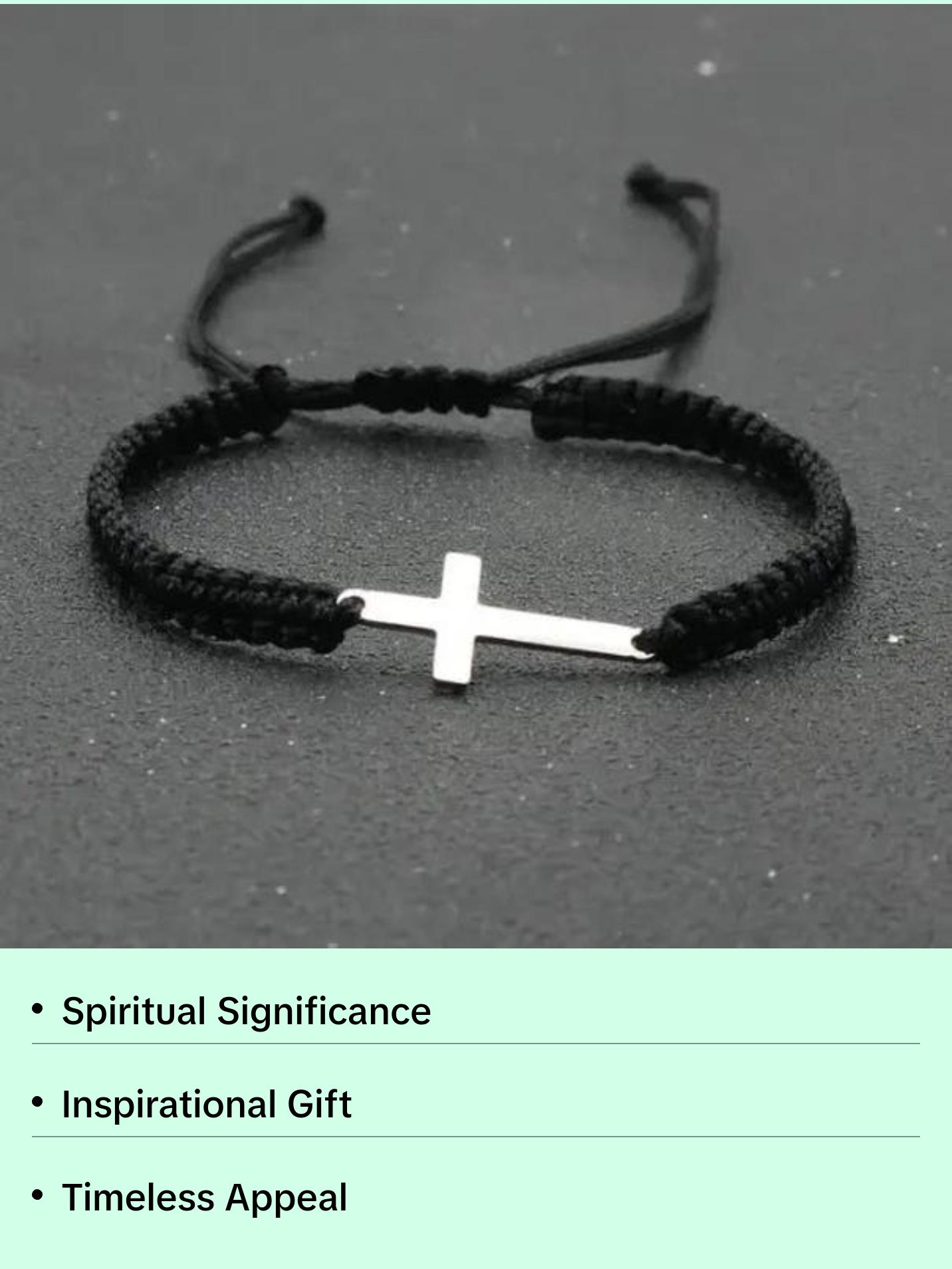 Rope Cross Bracelet