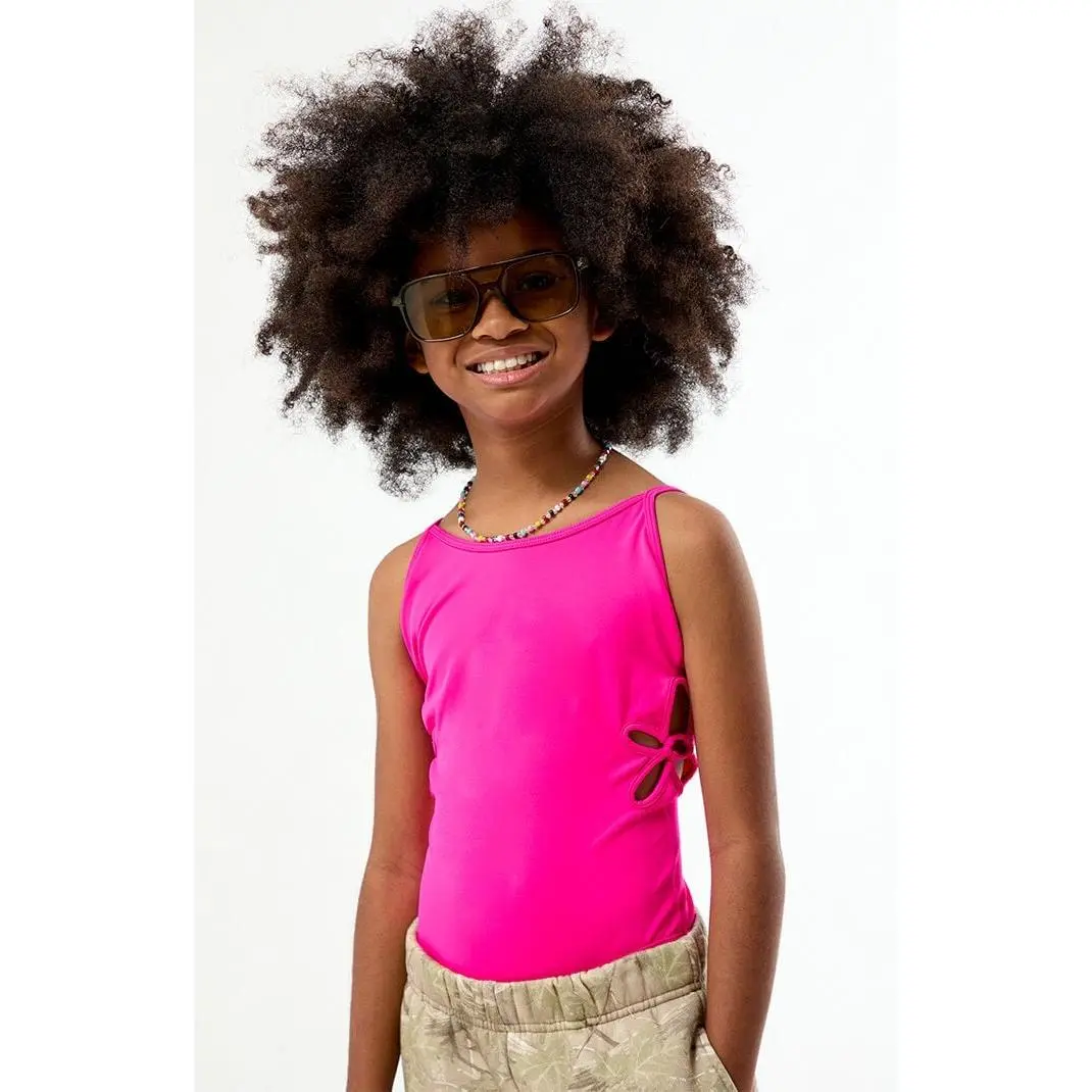 Pacsun Kids Flower Cutout One Piece Swimsuit