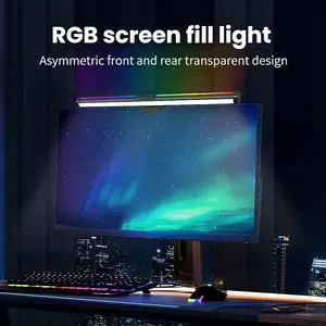 Valentines Gift for BF Touch Control Monitor Light Bar with RGB Backlight USB Powered Adjustable Desk Lamp Glare Free Screen Light for Computer Gaming Home Office Background Lighting