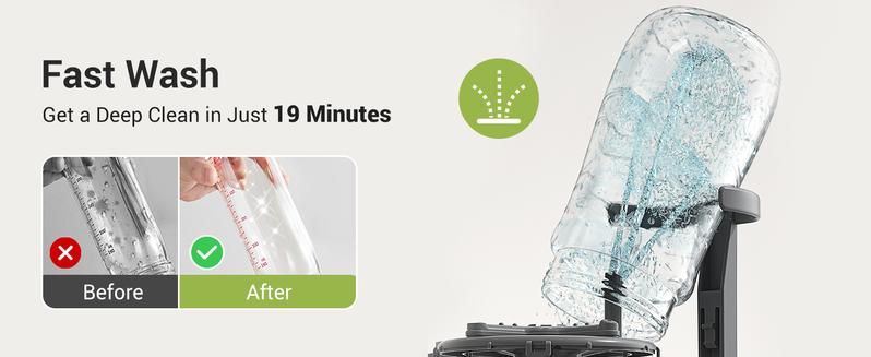 Bottle Washer Pro - All-in-One Machine for Easy Cleaning - Sterilizer & Dryer for Baby Bottles, Pump Parts & Sippy Cups