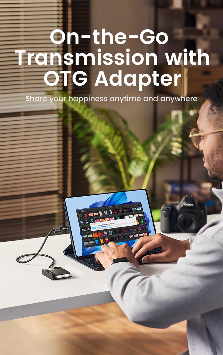 UGREEN 4in1 SD TF Card Reader 5Gbps 2TB Max USB 3.0 TF, SD, CF,MS ,Micro SD, SDXC for Windows Linux MacOS Laptop PC, Computer Office Accessories, September Restock，TikTokShopBlackFriday ,TikTokShopHolidayHaul