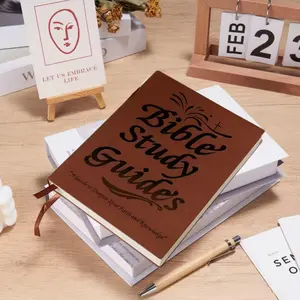 ChristianWomen Brand 66-Page ESV Bible Study Journal Devotional PU Leather Brown for Beginner Daily Reflections Prayer Notes Gift school supplies mochi things planner money savings book Manila Accordion File Organizer