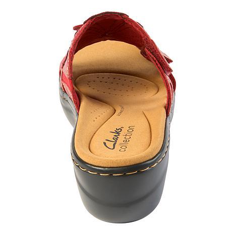 Clarks Collection Merliah Belle Heritage Casual Leather Wedge Sandal