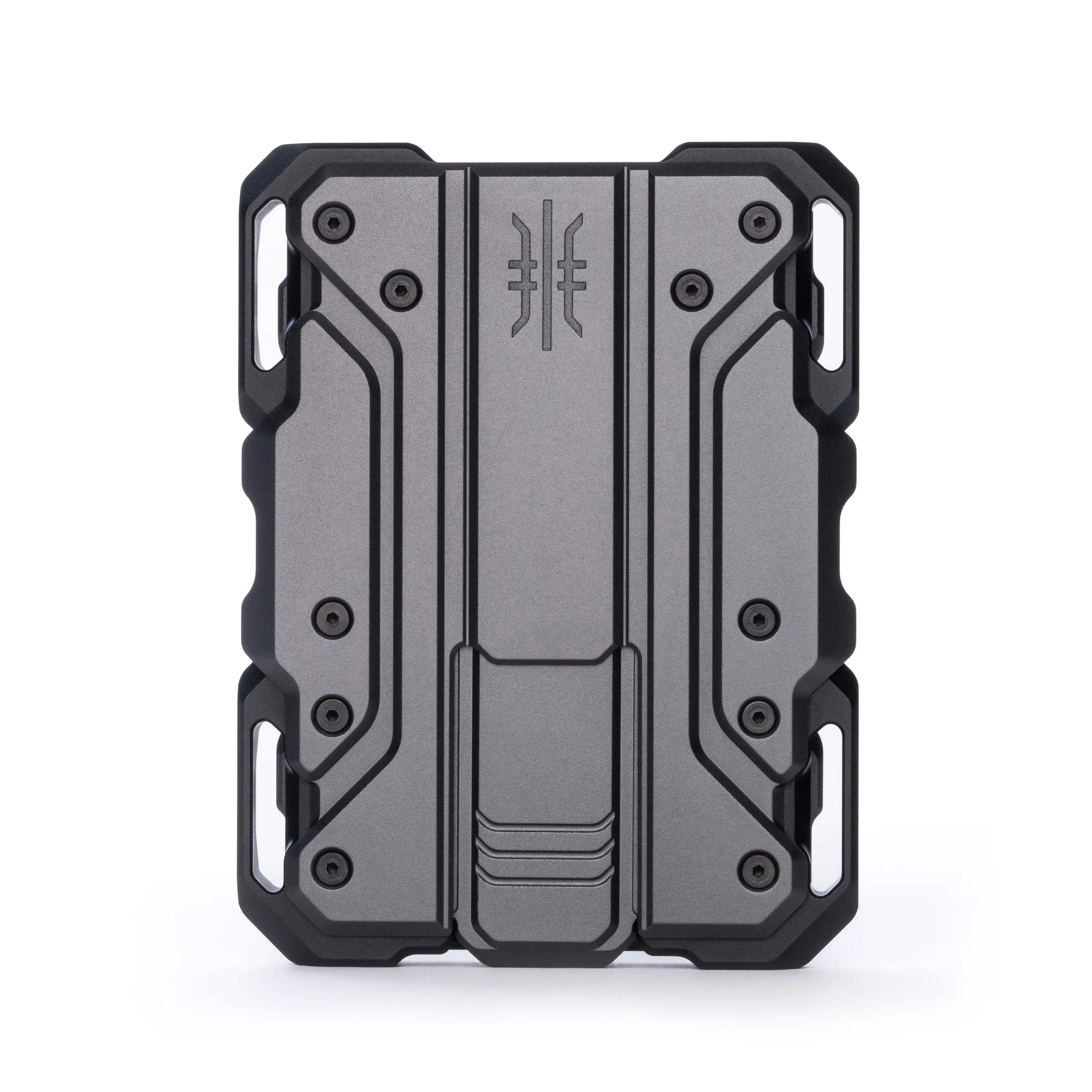 Ronin X1 Tactical Wallet for Men - Minimalist Card Holder with Quick Eject System - Aerospace-Grade Machined Aluminum - Graphite Gray