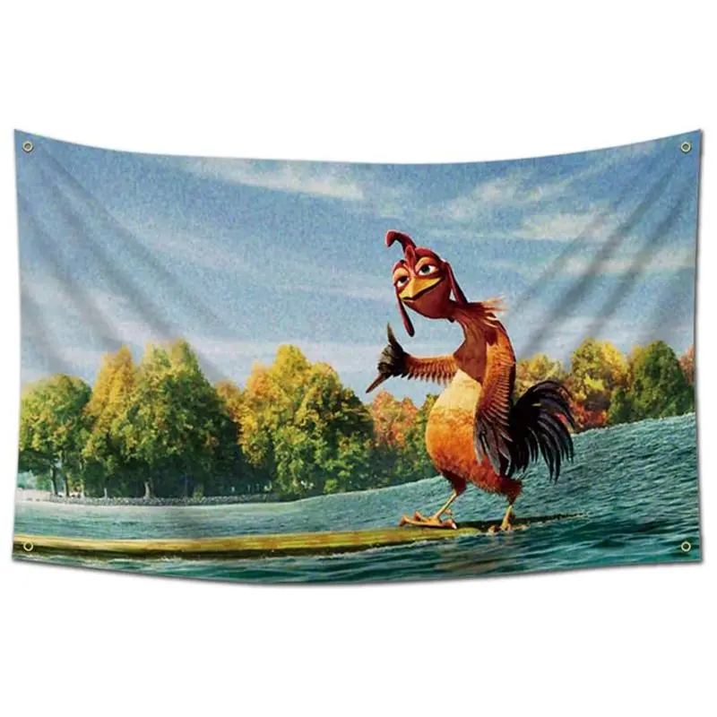 Chicken Joe  Rectangular Synthetic Decorative Tapestry , Durable Man Cave Wall Banner with  Brass Grommets, Funny Room Art & Party Decor for Bedroom Dorm Housewarming Outdoor Use