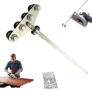 Positioning Calipers for Precise Measurements & Easy Wood Cutting, Stainless Steel Precision Cutting Guide for Circular Saws, 50cm Adjustable Guide Rail, GuideRail Tool for Woodworking DIY