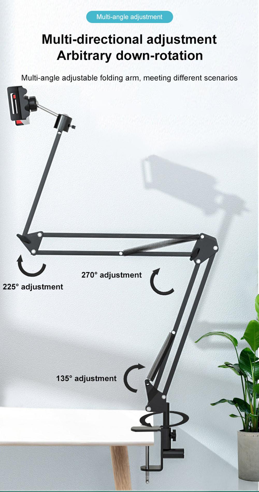 Tablet Stand Phone Holder, Adjustable 360° Rotation Universal Flexible Long Neck Tablet Holder for iPhone/iPad/Kindle, Hands Free Desk Bedside Lazy Arm Stand Tablet Stand Phone Holder, Adjustable 360° Rotation Universal Flexible Long Neck Tablet Holder for iPhone/iPad/Kindle, Hands Free Desk Bedside Lazy Arm Stand