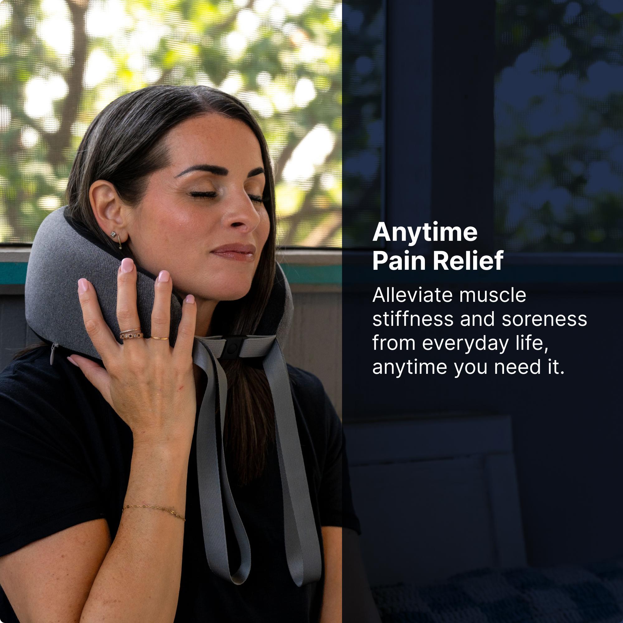 GhostBed Shiatsu Massaging Neck Pillow with Memory Foam & Infrared Heat Massage Machine