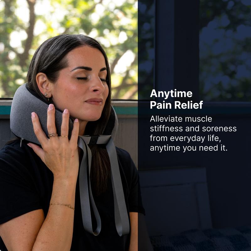 GhostBed Shiatsu Massaging Neck Pillow with Memory Foam & Infrared Heat Massage Machine