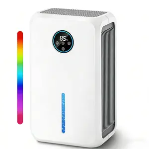 Electric Dehumidifier with Ultra Quiet & Auto Shut off LED Portable Mini Dehumidifier for Wardrobe, Bathroom, Closet, RV, Bedroom, Garage - White