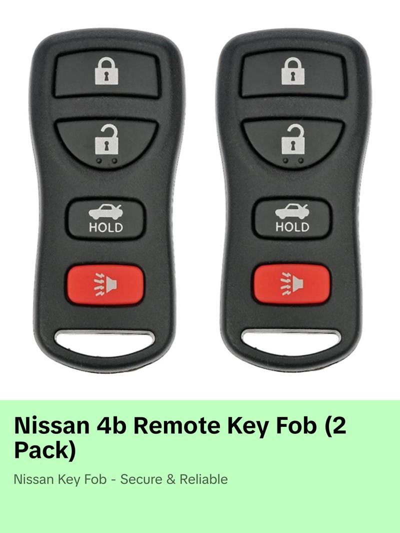 2002 - 2012 Nissan Remote Control 4B FCC# KBRASTU15 (2 Pack)
