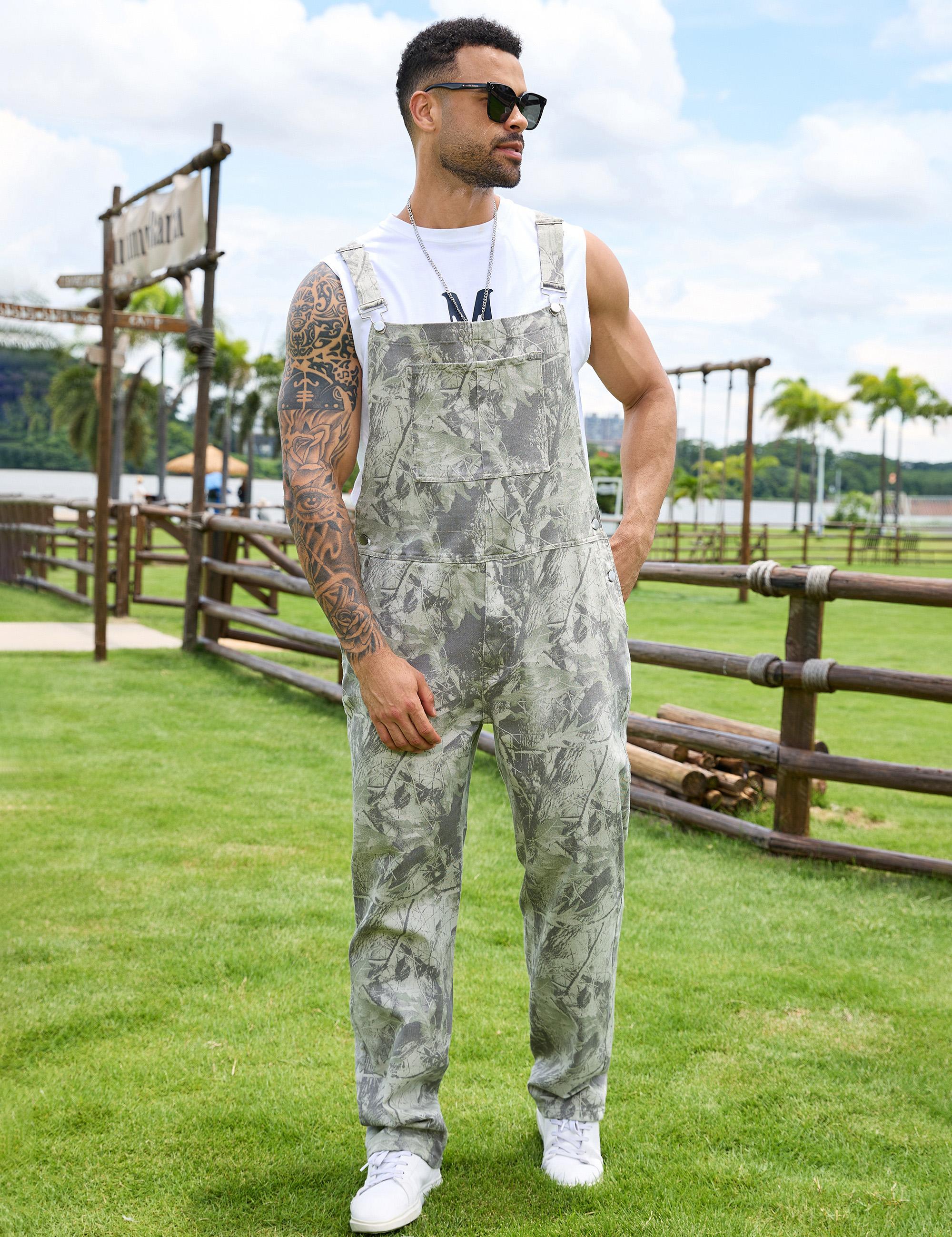 Yuanbang Stretchy Men's Camo Overalls Denim Spring Hunting Bib Turkey Season Gear Outdoor Workwear Fashion Pattern Coveralls Y2k Menswear Daily Outfits Camouflage Romper Country Stuff Clothes Adjustable Straps Jumpsuit Casual Pants Valentine's Gifts Sprin Yuanbang Stretchy Men's Camo Overalls Denim Spring Hunting Bib Turkey Season Gear Outdoor Workwear Fashion Pattern Coveralls Y2k Menswear Daily Outfits Camouflage Romper Country Stuff Clothes Adjustable Straps Jumpsuit Casual Pants Valentine's Gifts Sprin