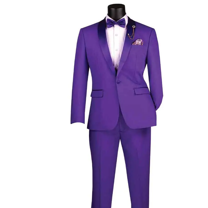 Vinci  TSS-2 Single Breast Tuxedo Purple