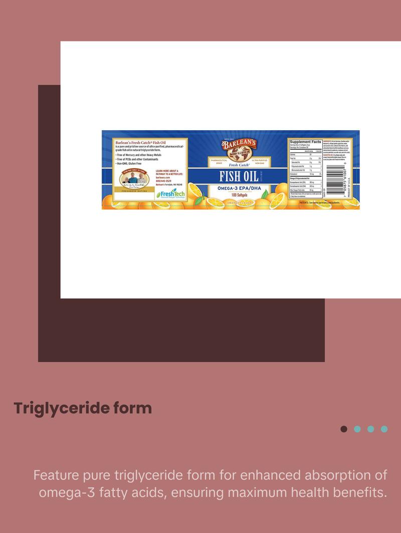 Fresh Catch® Fish Oil Softgels  - Orange Flavor Healthcare Fitness