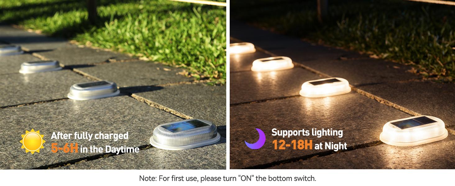 FabStyl Durable Aluminum Solar Driveway Deck Dock Light, 9 RGB Lighting Colors Modes, Ourdoor Waterproof Decorative Light Lamp for Ground, Pathway, Boat Dock, Step, Walkway, Path, Garden, Lane, Yard, Patio FabStyl Durable Aluminum Solar Driveway Deck Dock Light, 9 RGB Lighting Colors Modes, Ourdoor Waterproof Decorative Light Lamp for Ground, Pathway, Boat Dock, Step, Walkway, Path, Garden, Lane, Yard, Patio