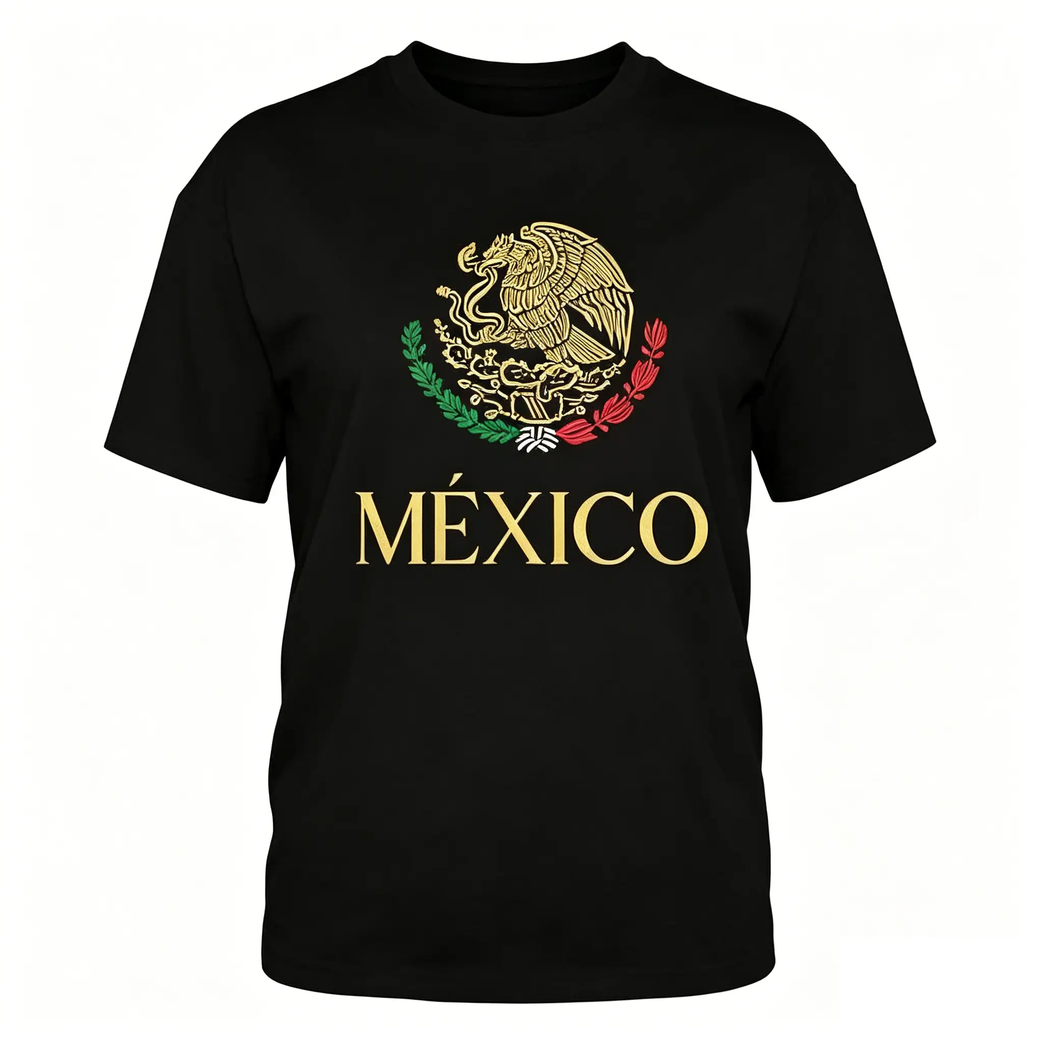 Soft & Comfy T shirt America Cup Mexico Print Casual  Short Sleeve Crew Neck T-shirt, Women's Clothing 0705D 818
