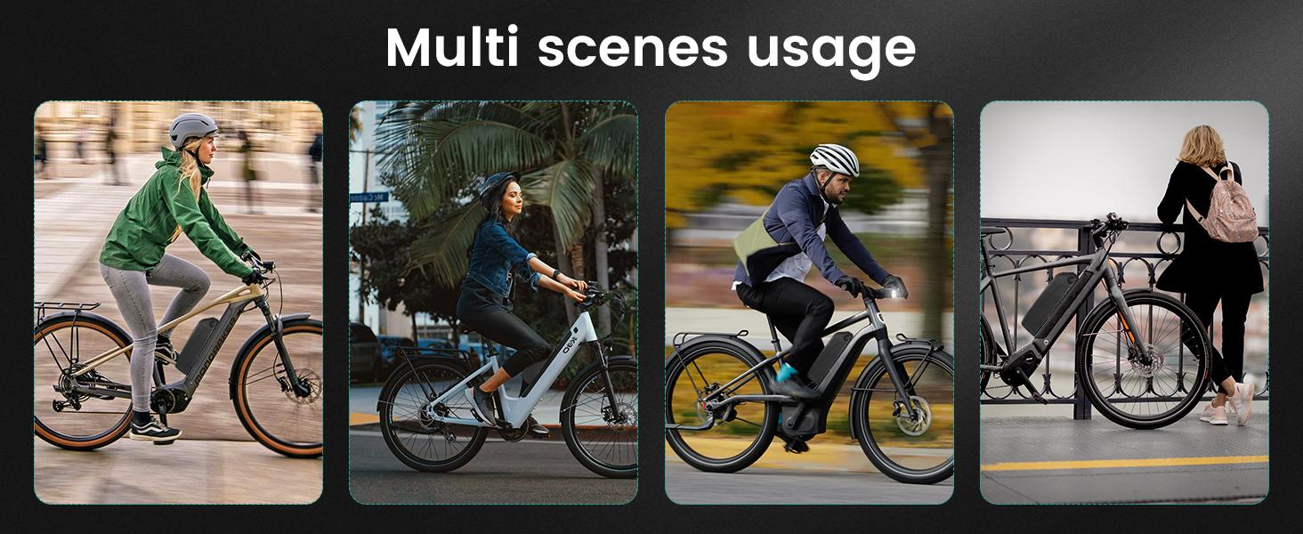 Meaycoty 36V 15AH Ebike Battery Lithium with 2A Fast Charger BMS 5pin Lock USB Interface for Electric Scooter Motorcycle Bike