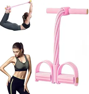 8 Tube Pedal Resistance Device Stretching Workout Fitness Bands 21 Bands Detachable Adjustable for Men Women Elders and Athletes
