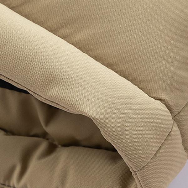 Men’s Casual Fleece Lined Winter Coat with Hood, Removable Hood, Warm Color Blocked Cotton Jacket, Couples’ Style Winter Cotton Coat, Outerwear Top, Warm Color Blocked Cotton Jacket for Couples Vintage Long Sleeve