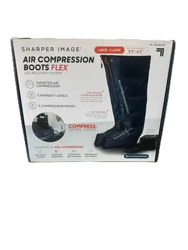 Sharper Image Air Compression Boots Flex Leg Recovery System Small-Medium